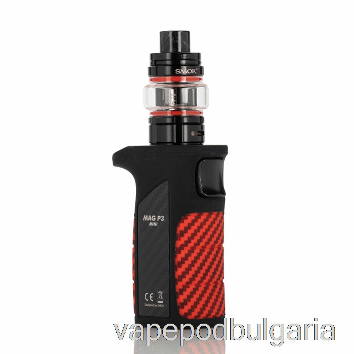 Vape 10000 Дръпки Smok Mag P3 Mini 80w Starter Kit Black Red